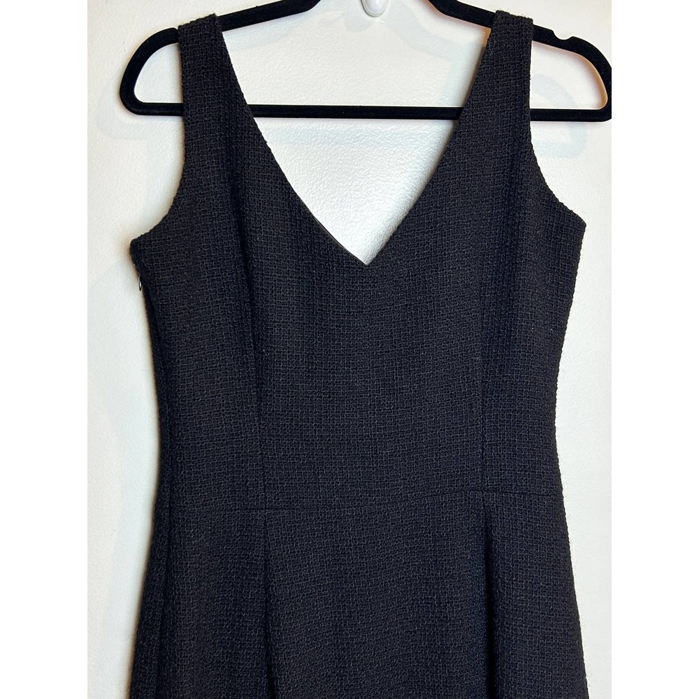 J. Crew Vintage Wool Business Career Black Dress Size 8 Classic Neutral Style - Picture 5 of 10